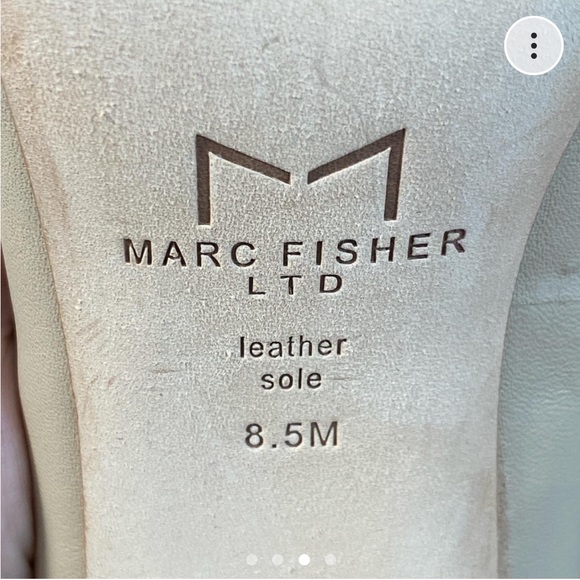 Marc Fisher LTD. Women’s Zala Pointed Toe Pumps in Nude Leather - Picture 7 of 8